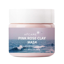 Máscara de barro facial Anti acné Blanqueamiento Rosa Máscara de arcilla rosa Polvo Suavizante Máscara de barro verde negro facial